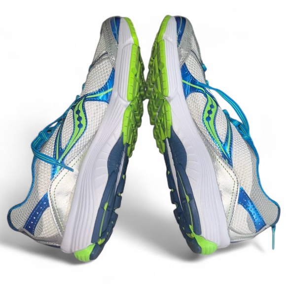 Saucony Ignition 4 Women’s Running Shoes – Neon & Blue – Size 8 - Picture 6 of 9